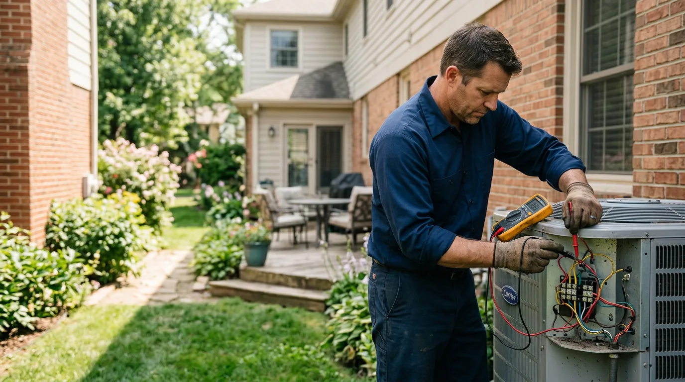 HVAC technician working near Baldwin, WI